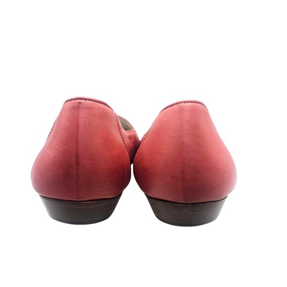 Bally Pink Leather Slip-On Loafer Flats Size 9.5 Made in Italy - Picture 4 of 14